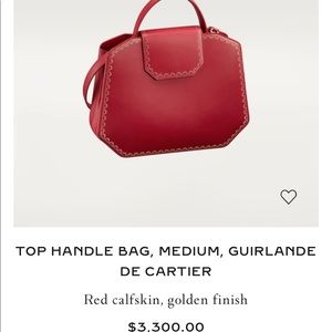 Cartier Guirlande TOP HANDLE BAG MEDIUM